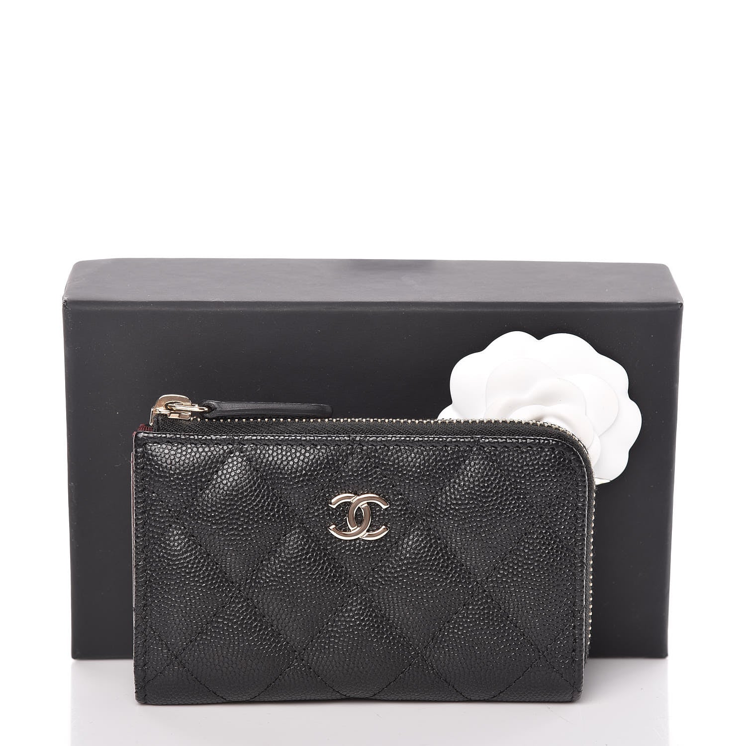 Chanel Caviar Quilted Key Holder Case Black 8 of 8