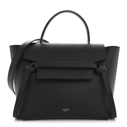 Celine Grained Calfskin Micro Belt Bag Black 1 of 12