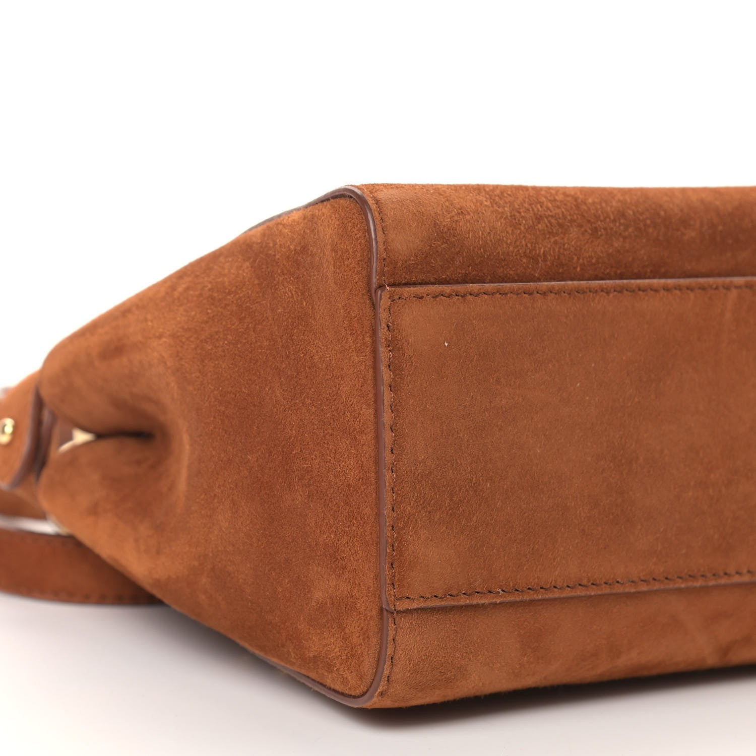 Fendi Chamois XS Peekaboo Iconic Satchel Cuoio 9 of 12