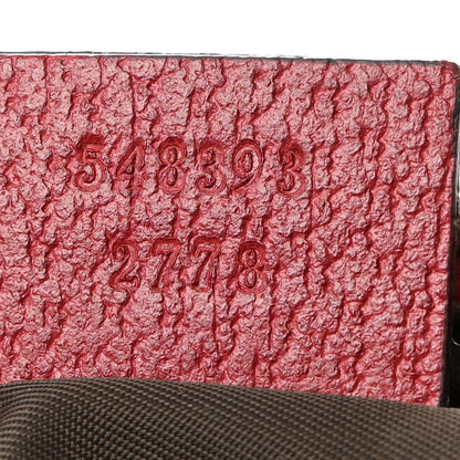Gucci Soft GG Supreme Monogram Flora Calfskin Small Ophidia Cosmetic Case Beige Ebony Multicolor Rosso 7 of 7