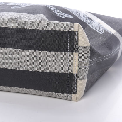 Burberry Coated Canvas Mega Check Medium Doodle Tote Black White 9 of 9