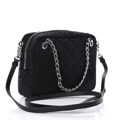 Prada Nylon Tessuto Impuntu Quilted Bandoliera Crossbody Bag Black 4 of 8