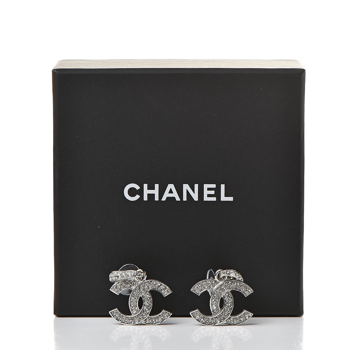 Crystal Palais Garnier CC Drop Earrings Silver