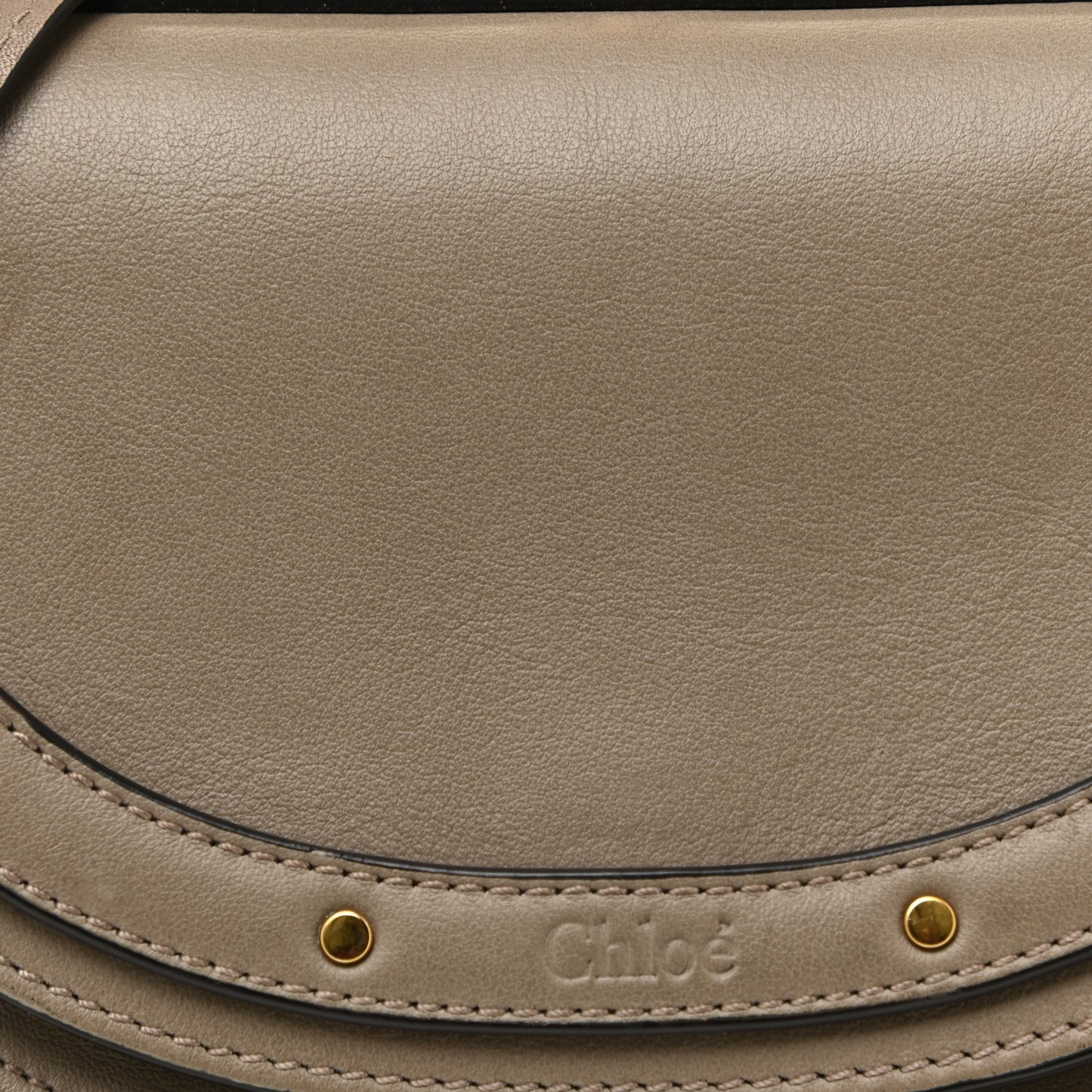 Calfskin Small Nile Bracelet Minaudiere Bag Motty Grey