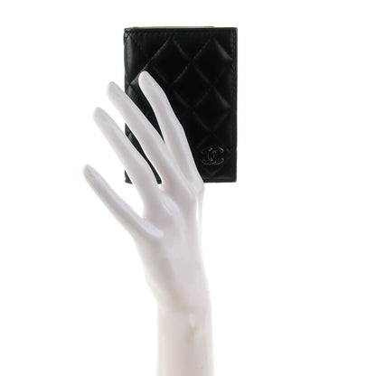 Chanel Lambskin Quilted Card Holder Wallet Black 2 of 7