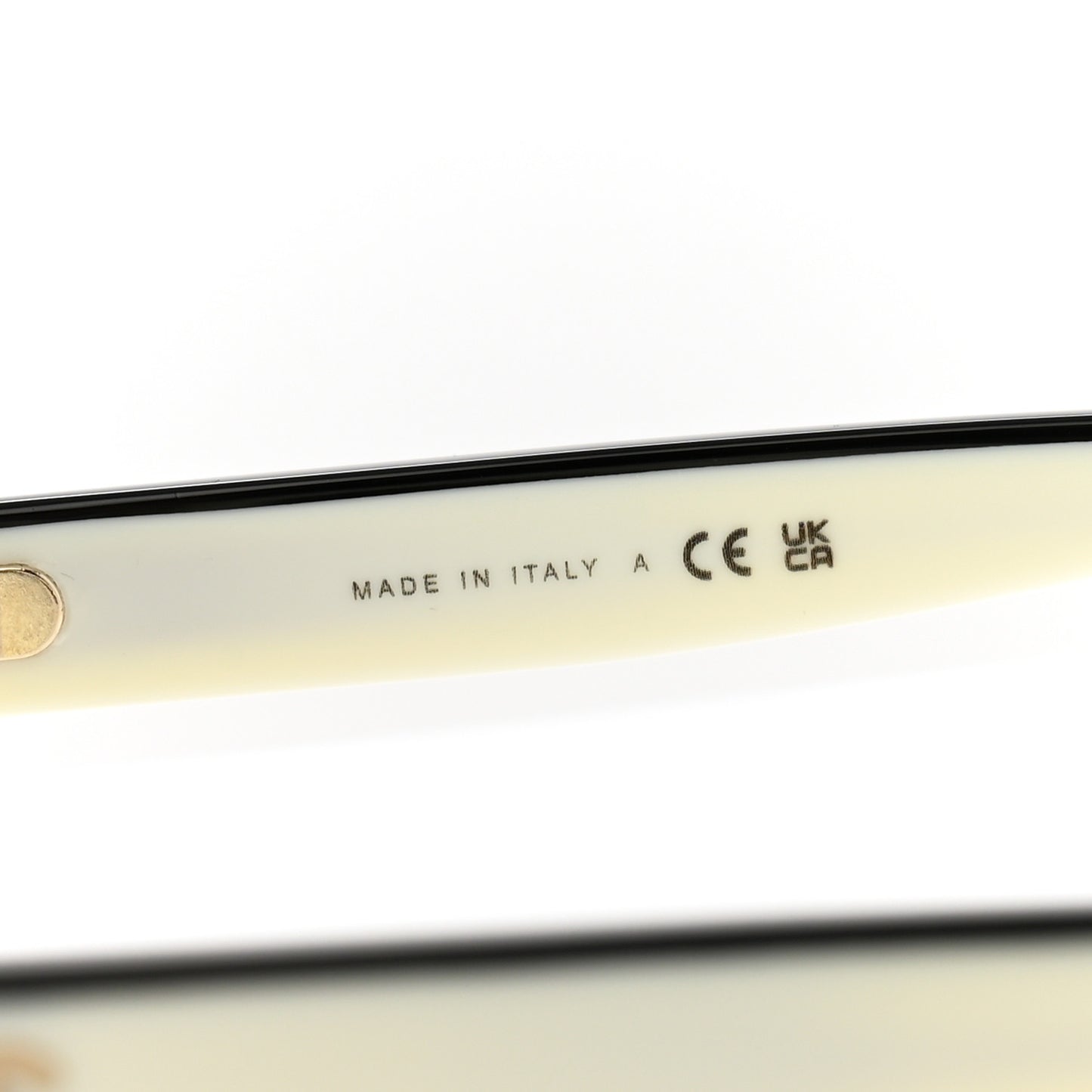 Acetate Square Sunglasses 5417 White Black