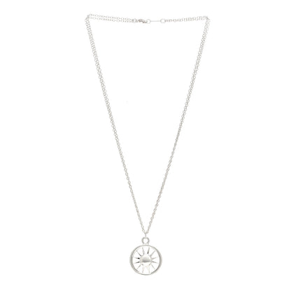 Tiffany Sterling Silver Sun Pendant Necklace 3 of 4
