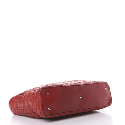 Christian Dior Lambskin Cannage Large Lady Dior Red 3 of 15
