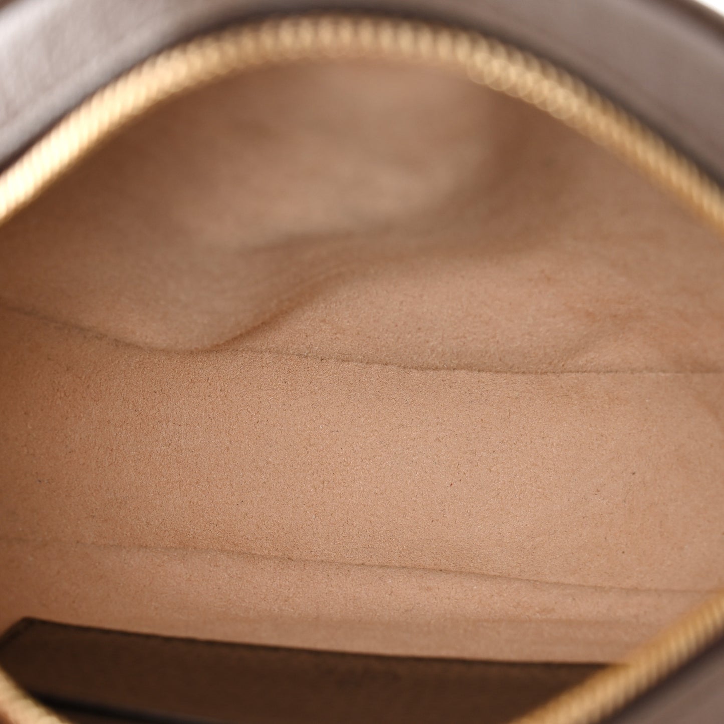 GG Supreme Monogram Web Mini Ophidia Round Backpack Brown