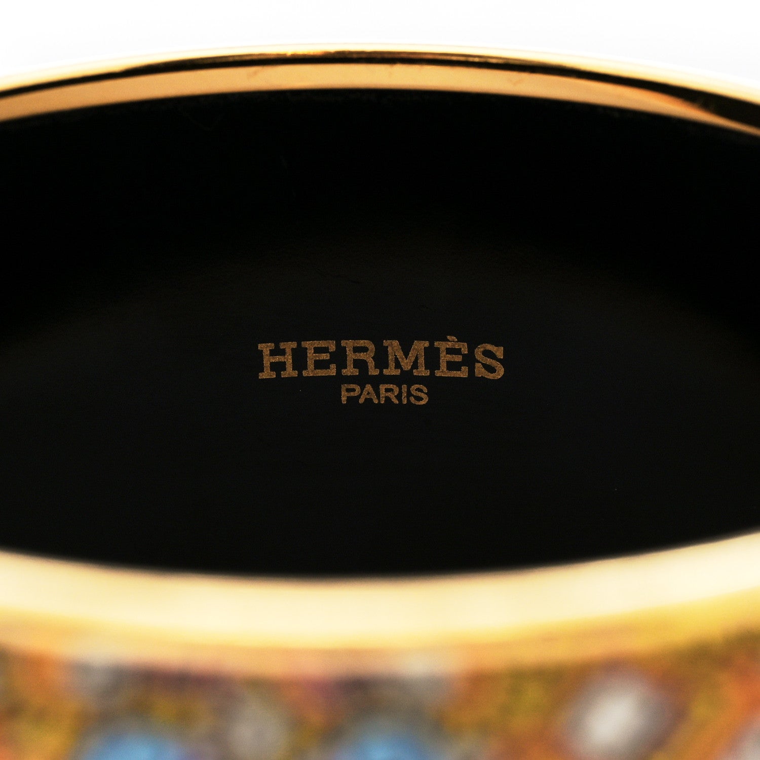 Hermes Enamel Printed Wide Bracelet 65 3 of 4