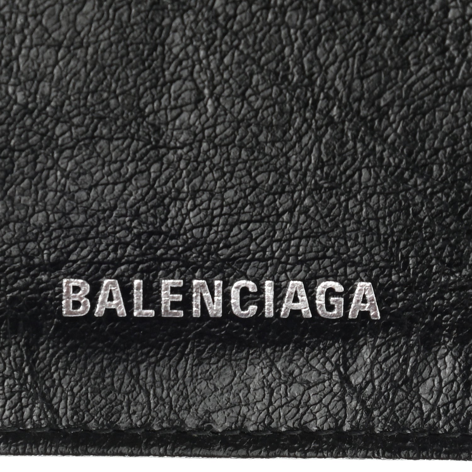 Balenciaga Agneau Classic Silver Hardware Card Case Black 7 of 8