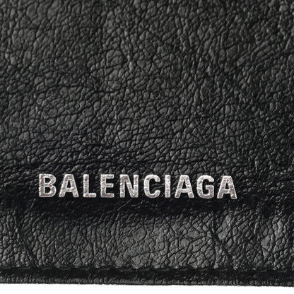 Balenciaga Agneau Classic Silver Hardware Card Case Black 7 of 8