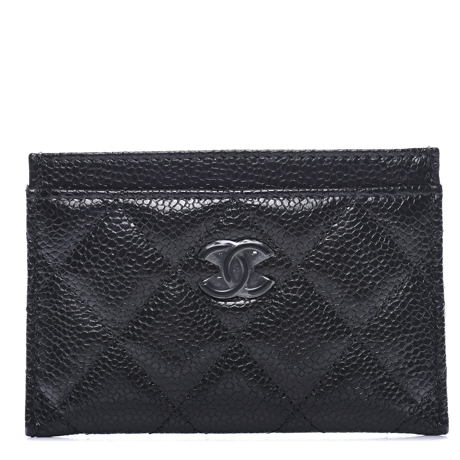 Chanel Caviar Quilted Incognito Card Holder Black 1 of 11
