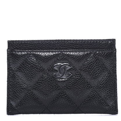Chanel Caviar Quilted Incognito Card Holder Black 1 of 11