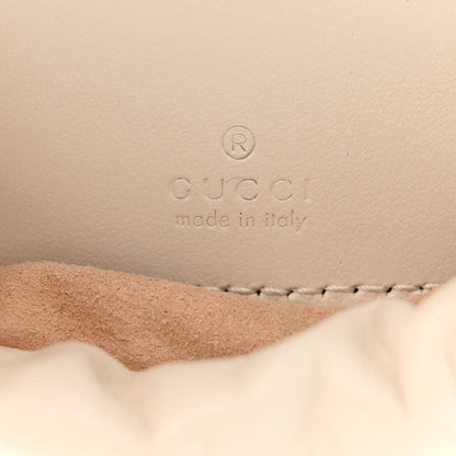 Gucci Calfskin Matelasse Mini GG Marmont 2.0 Bucket Bag White 6 of 10