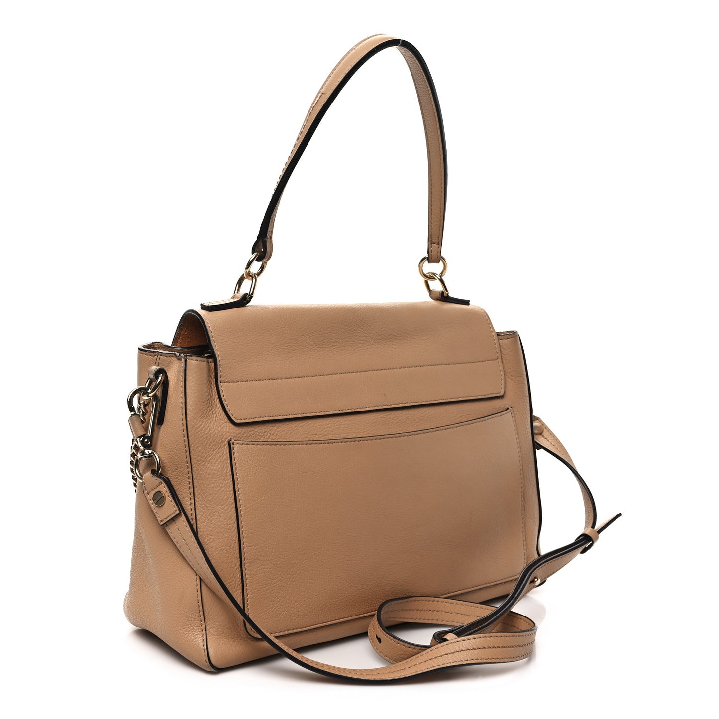 Calfskin Small Faye Day Shoulder Bag Blush Nude