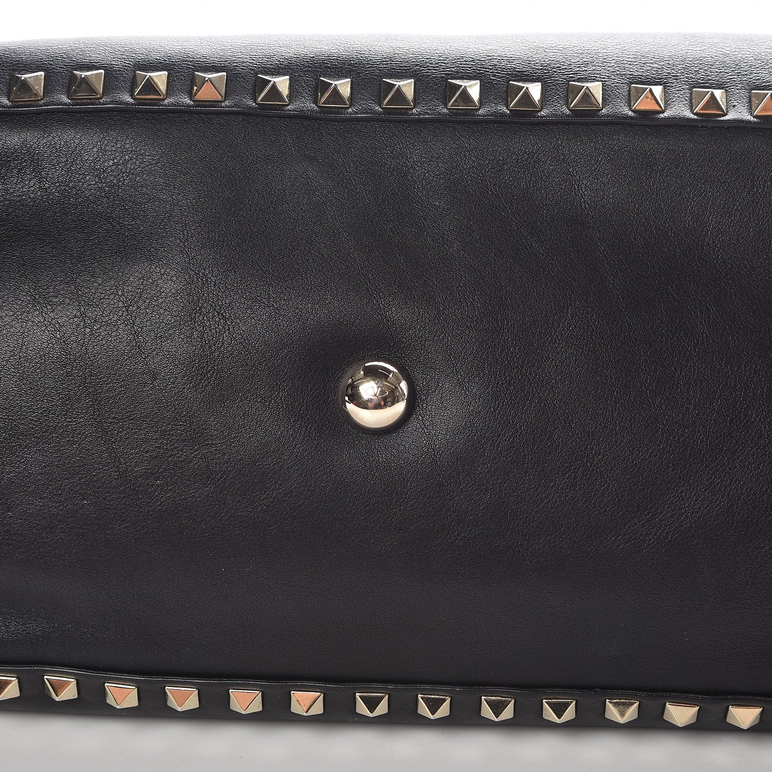 Valentino Garavani Vitello Medium Rockstud Tote Black 13 of 17