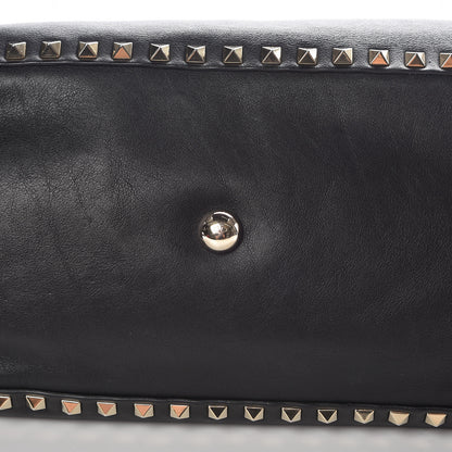 Valentino Garavani Vitello Medium Rockstud Tote Black 13 of 17