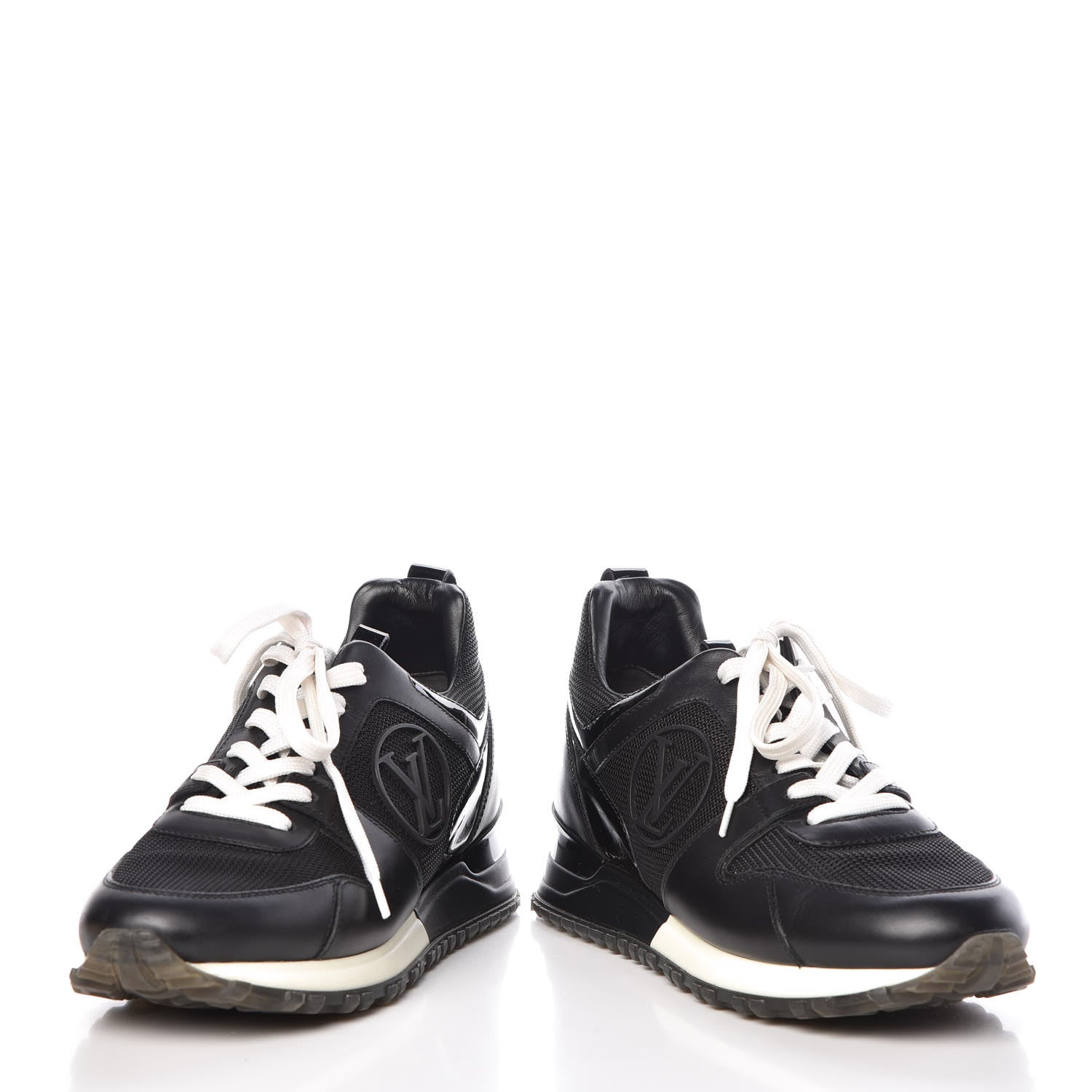 Louis Vuitton Calfskin Run Away Sneakers 36 Black 6 of 9