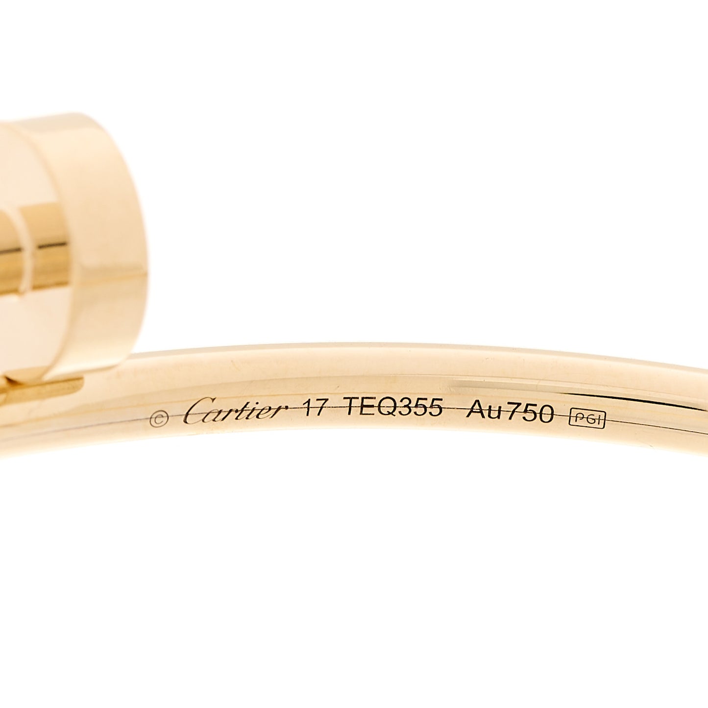 18K Yellow Gold Small Juste Un Clou Bracelet 17