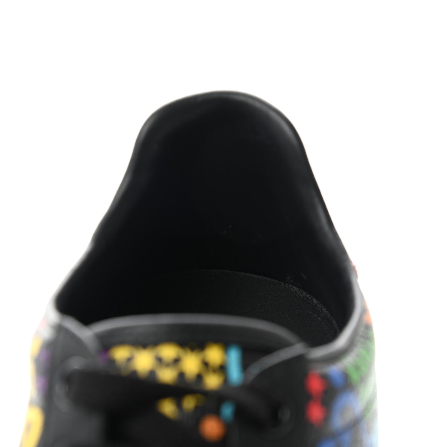 GG Supreme Monogram Psychedelic Womens Ace Sneakers 35.5 Black Multicolor