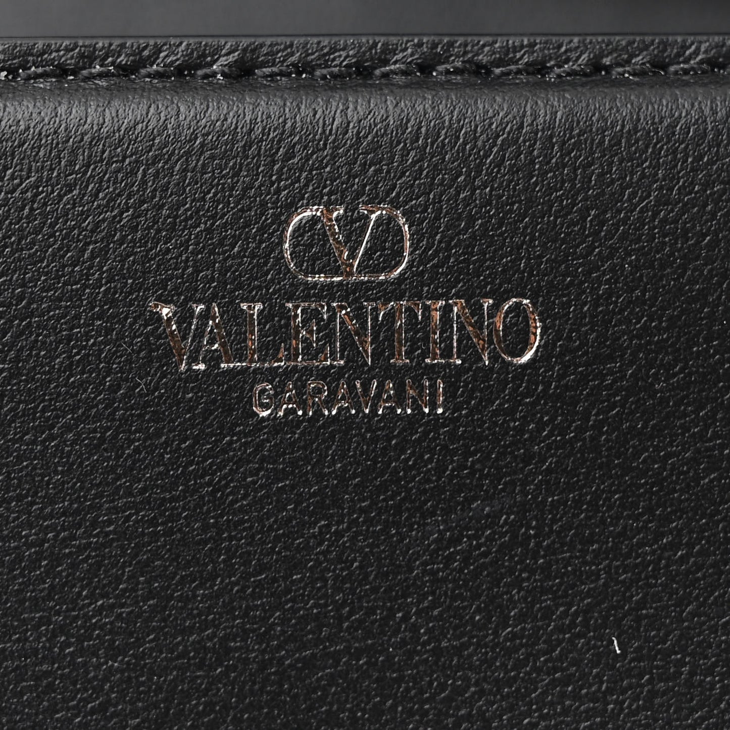 Calfskin Crystal Vlogo Small Loco Shoulder Bag Black