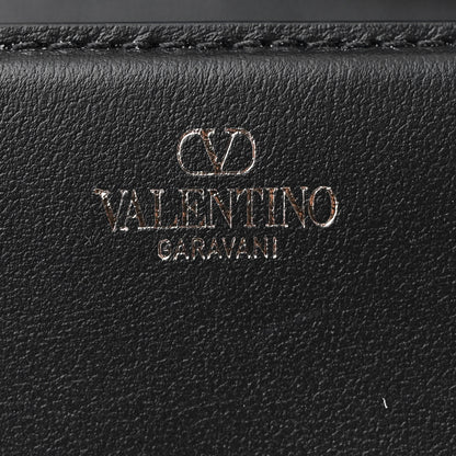 Valentino Garavani Calfskin Crystal Vlogo Small Loco Shoulder Bag Black 6 of 12