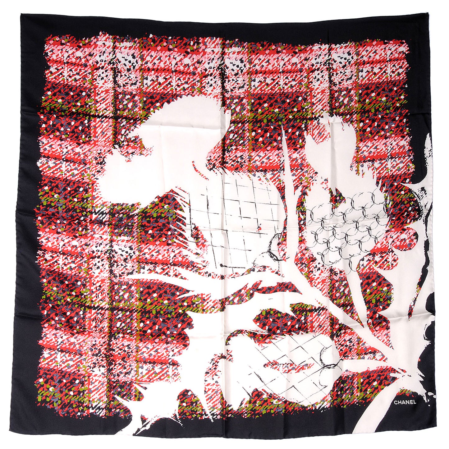 Silk CC Thistle Square Scarf