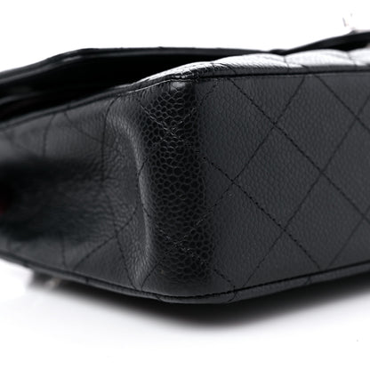 Chanel Caviar Quilted Medium Double Flap Black 8 of 10