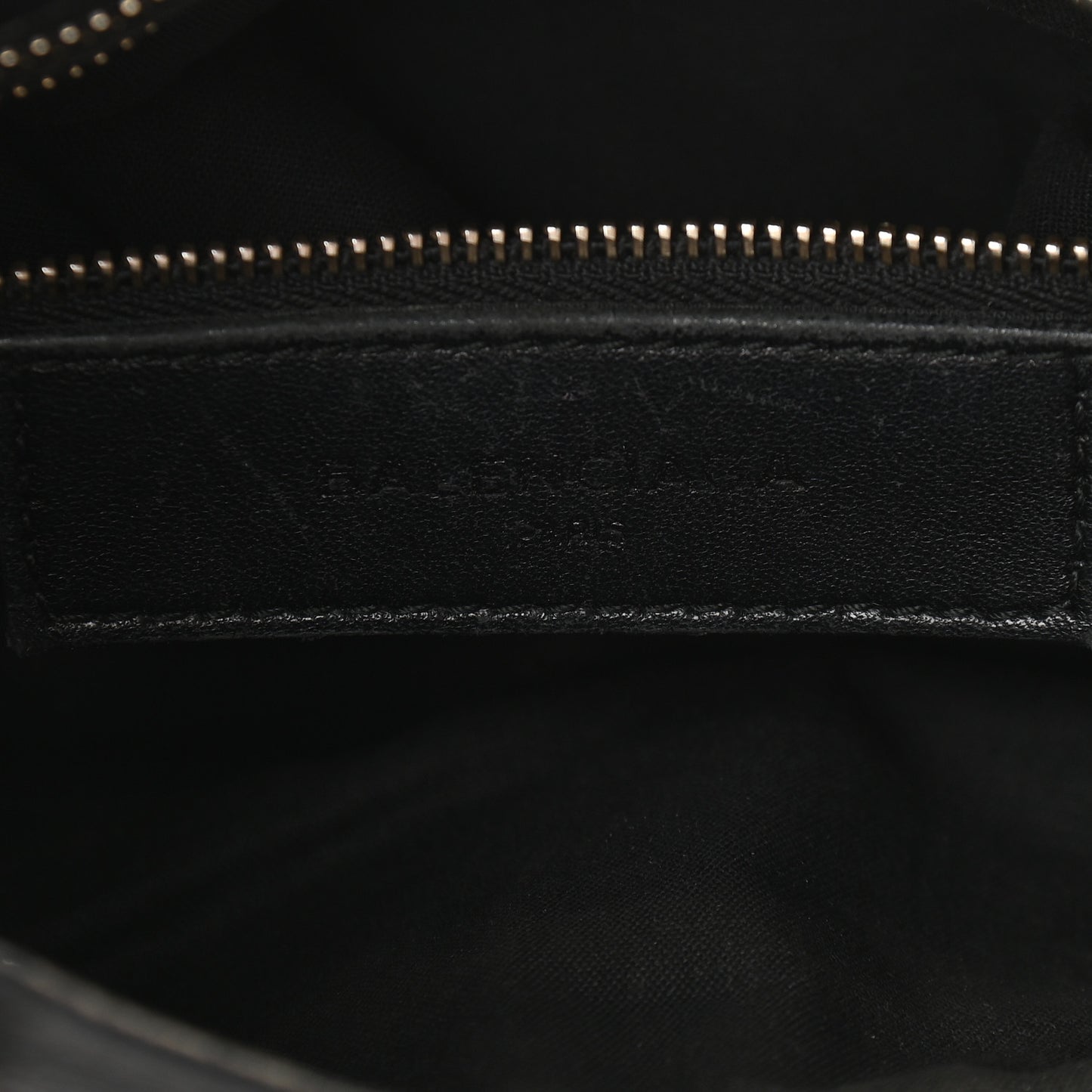Chevre Gold Metallic Edge Hardware Mini City Black