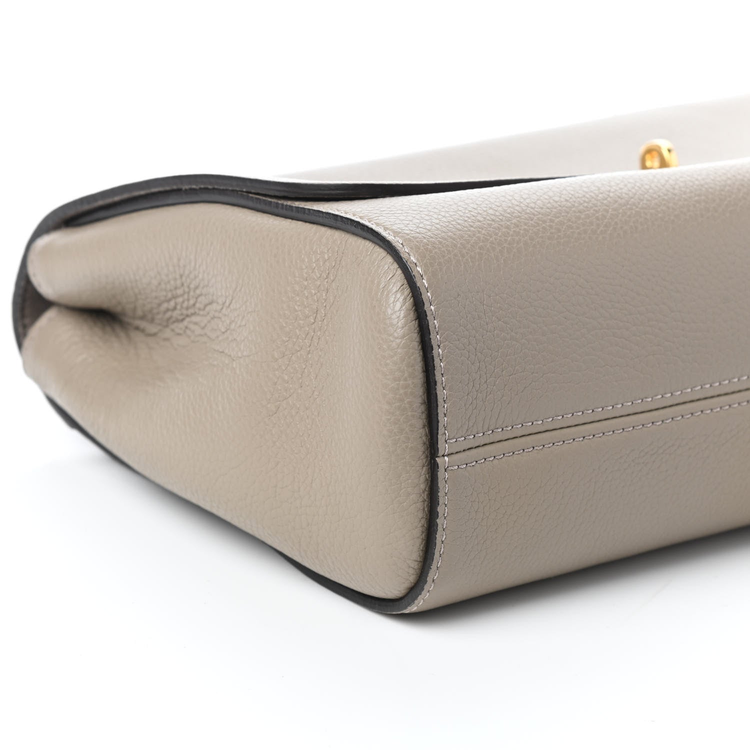 Mulberry Small Classic Grain Calfskin Medium Lily Flap Grey 7 of 8