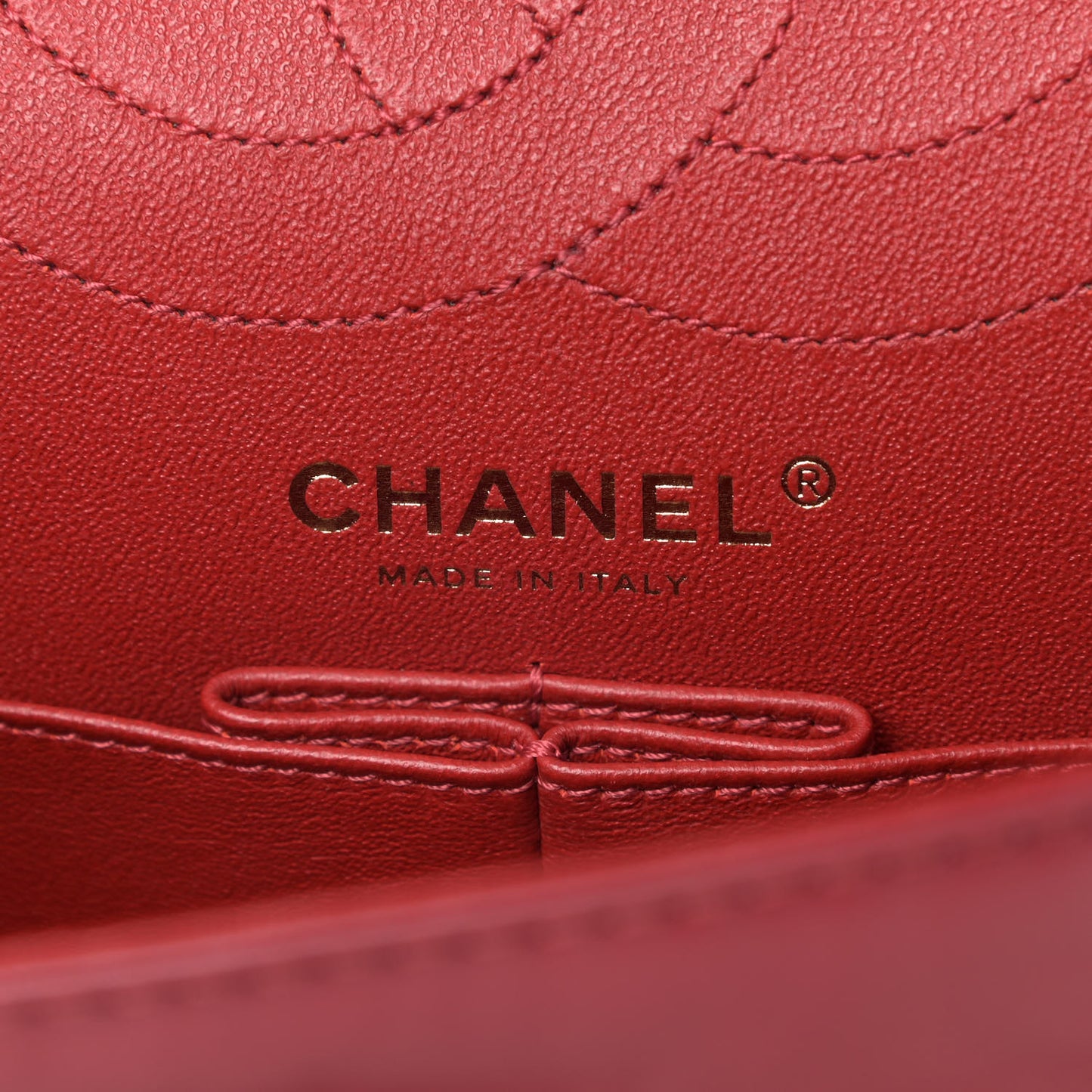 Aged Calfskin Quilted 2.55 Reissue 225 Flap Red