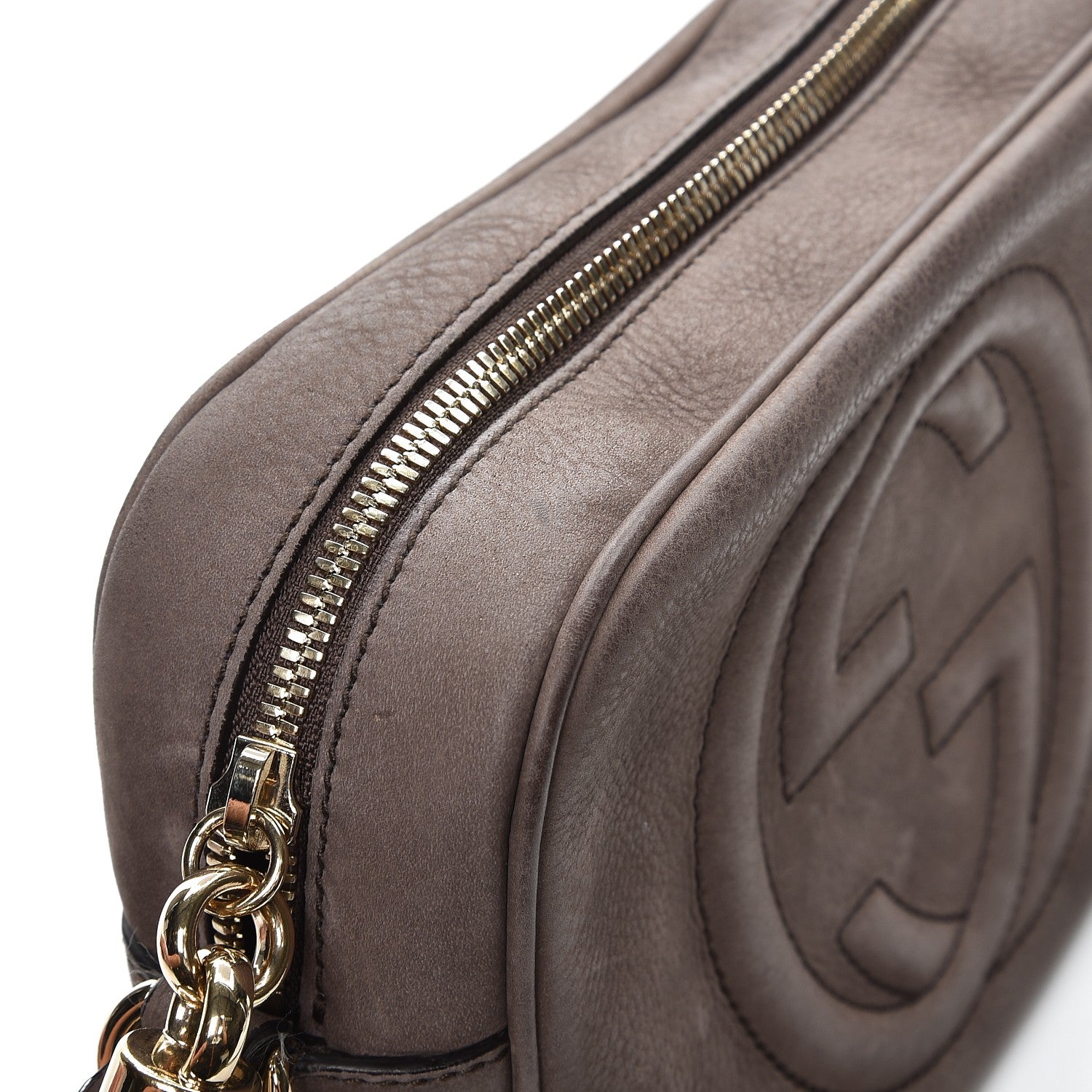Gucci Vitello Range Small Soho Disco Bag Grey Field 9 of 13
