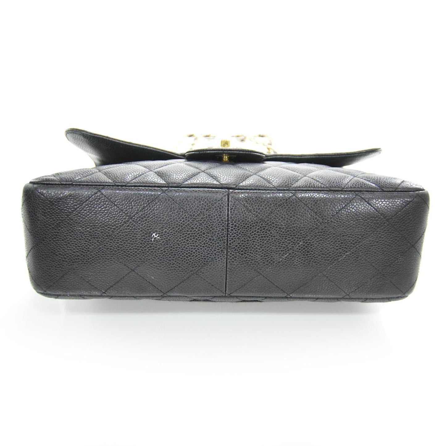 Caviar Quilted Jumbo Flap Black GHW