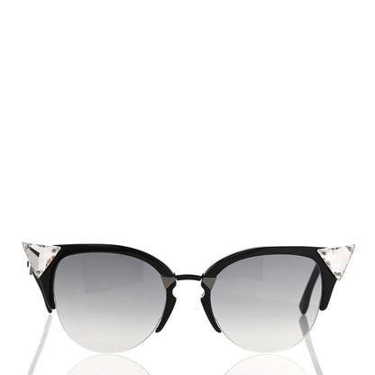 Fendi Iridia Cat Eye Sunglasses FF 0041/S Light Black 2 of 9