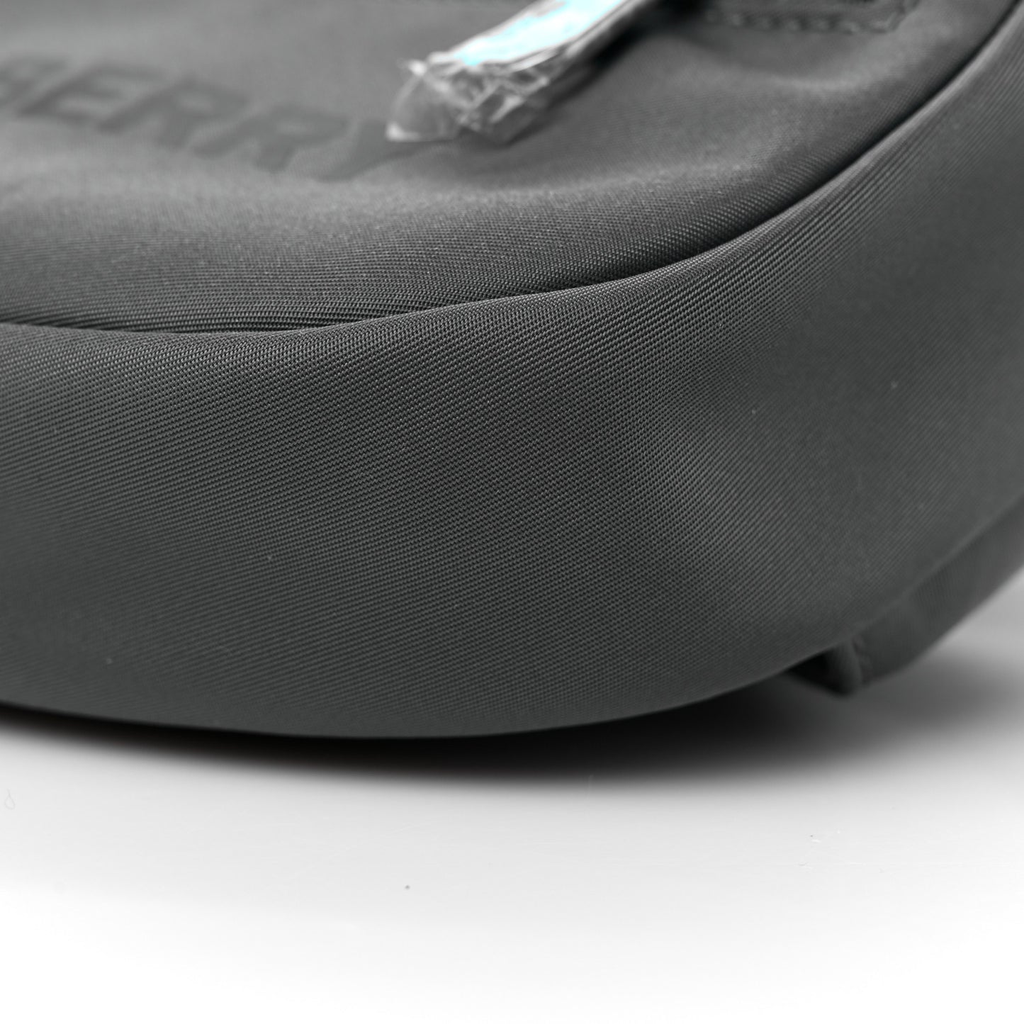 Econyl Logo Print Small Cannon Bum Bag Charcoal Grey