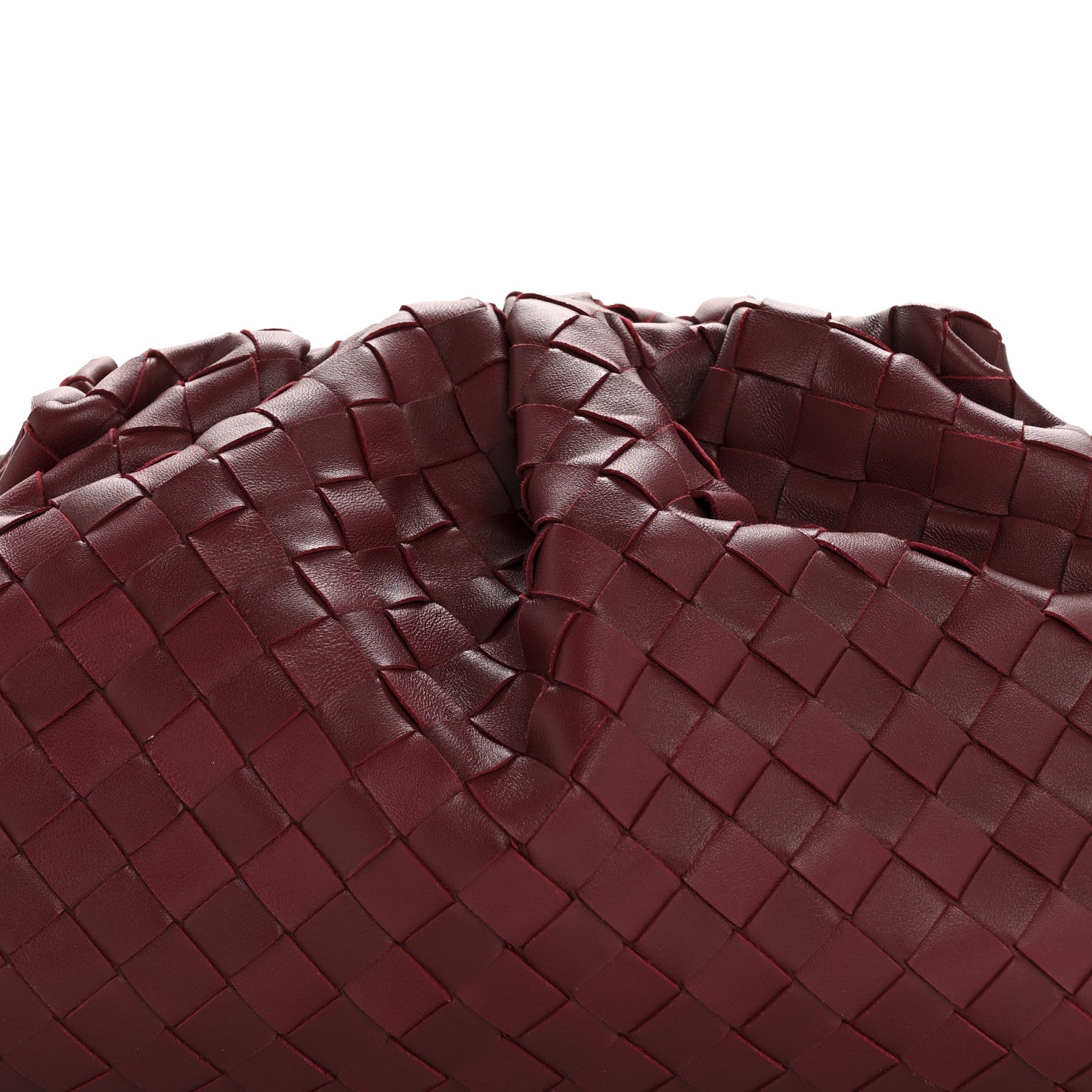 Bottega Veneta Nappa Maxi Intrecciato The Pouch Oversized Clutch Bordeaux 8 of 10