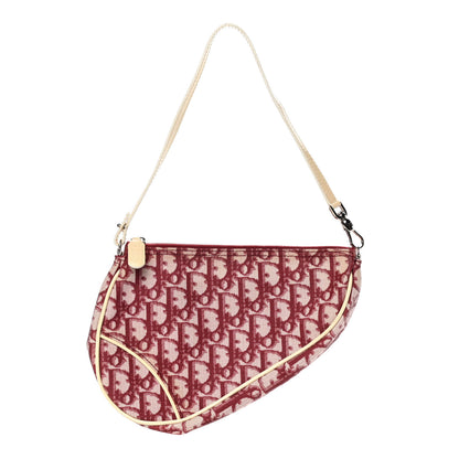 Christian Dior Monogram Mini Saddle Pochette Red 1 of 14