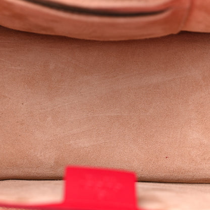 Gucci Calfskin Medium Sylvie Top Handle Bag Hibiscus Red 5 of 21