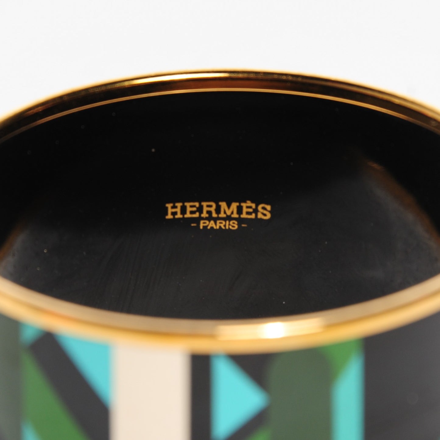 Enamel Printed Extra Wide Perspective Cavaliere Bracelet 62 Foret