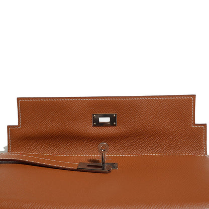 Hermes Epsom Kelly Longue Wallet Gold 13 of 16