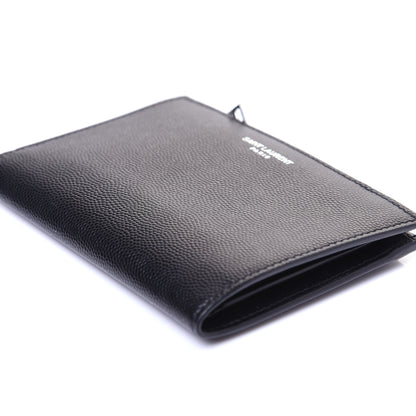 Saint Laurent Grain De Poudre Zipped Card Case Black 7 of 10