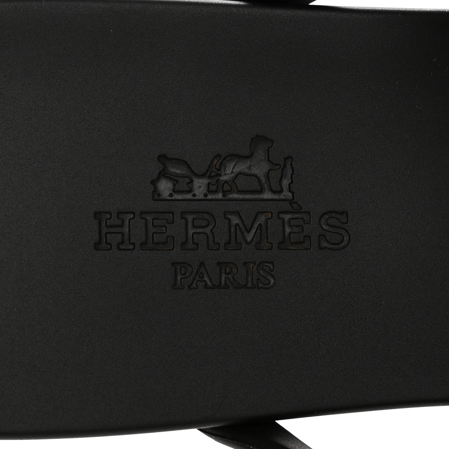 Hermes Rubber Womens Egerie Sandals 35 Black 7 of 8