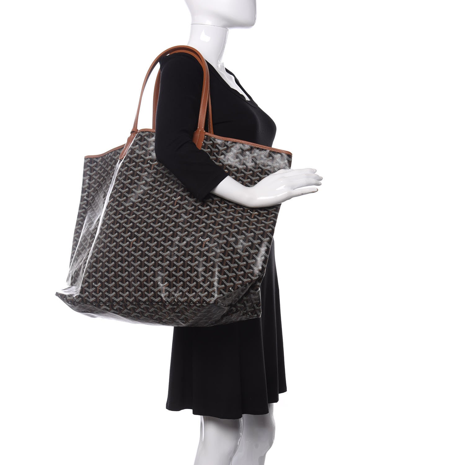 Goyard Goyardine Saint Louis XXL Black Gold 2 of 8