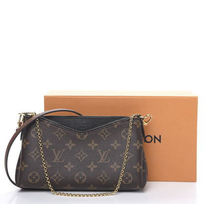 Louis Vuitton Monogram Pallas Clutch Black 10 of 10