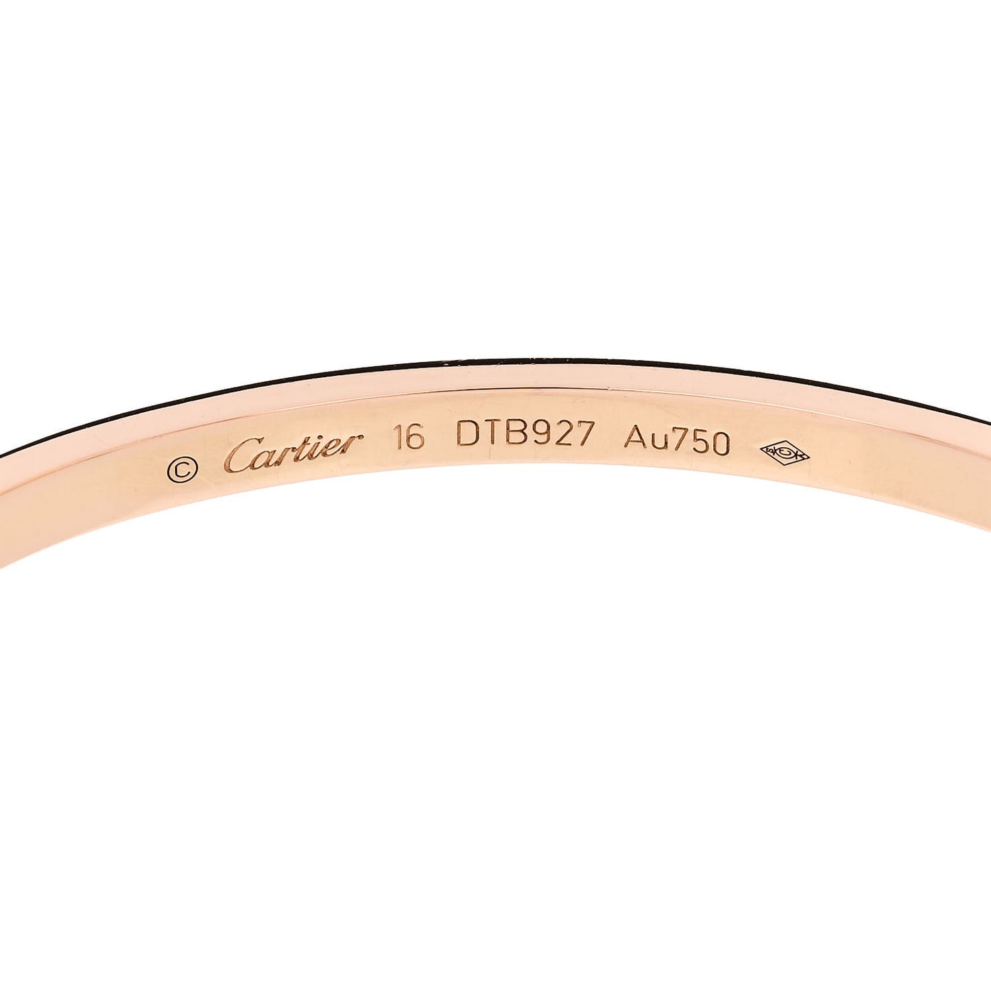18K Pink Gold Small LOVE Bracelet 16