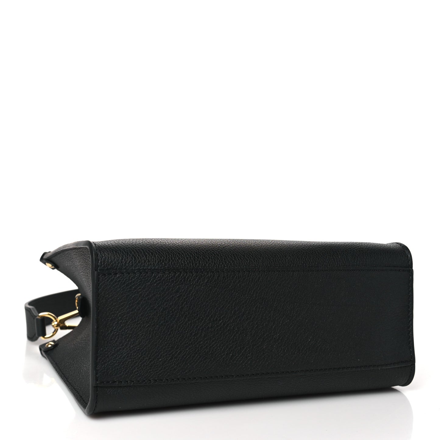 Calfskin Lock & Go Tote Black