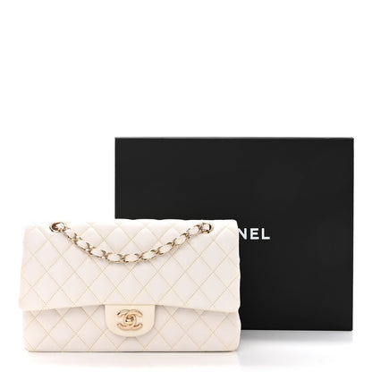 Chanel Caviar Quilted Medium Double Flap White 11 of 11