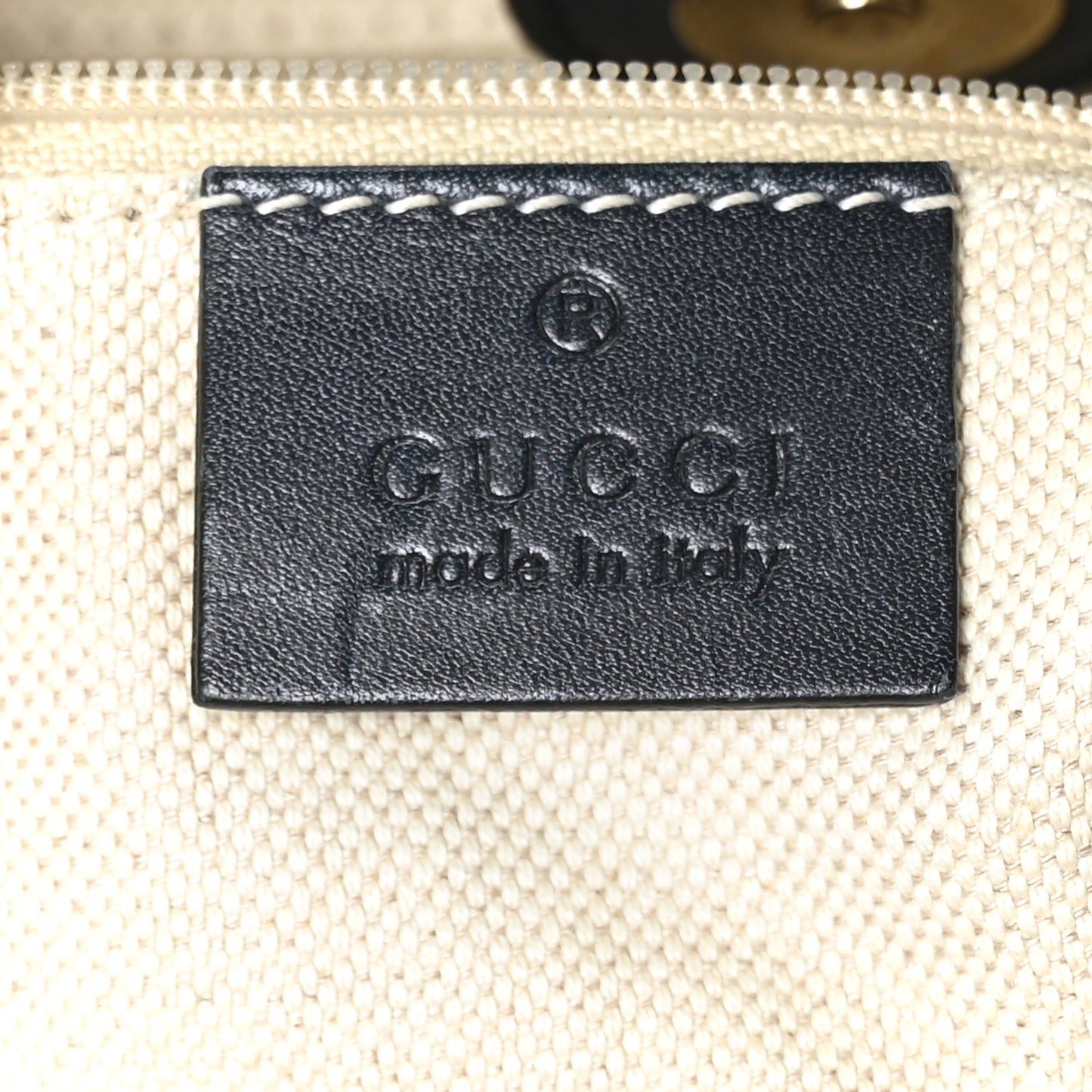 Monogram Calfskin Large Sukey Tote Beige Blue