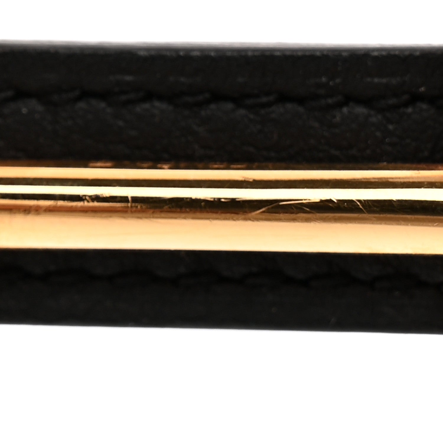 Hermes Swift Epsom 13mm Gamma Belt 75 Black Orange 6 of 6